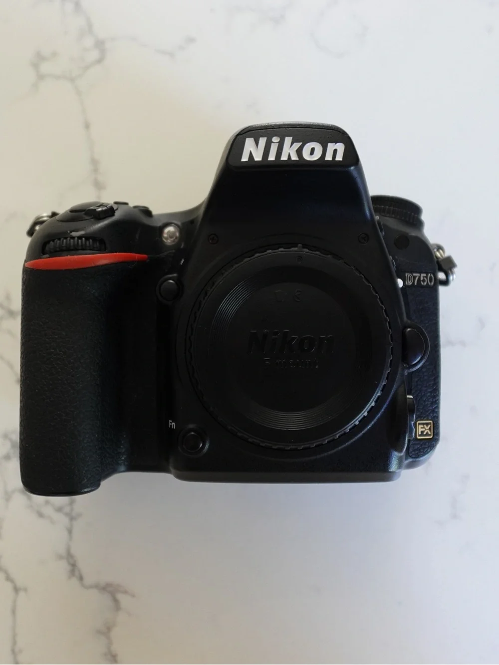 Nikon D750 DSLR Camera Body - Black with Red Accent